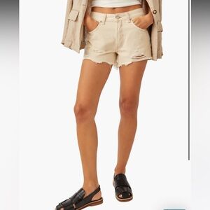 NWT Free People Now or Never Ripped Denim Cutoff Shorts sz 29
